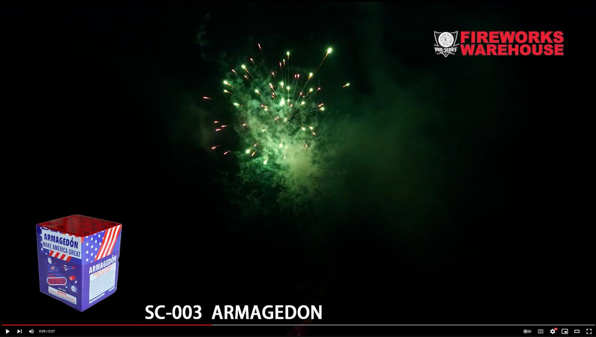 Armagedon fireworks video screenshot