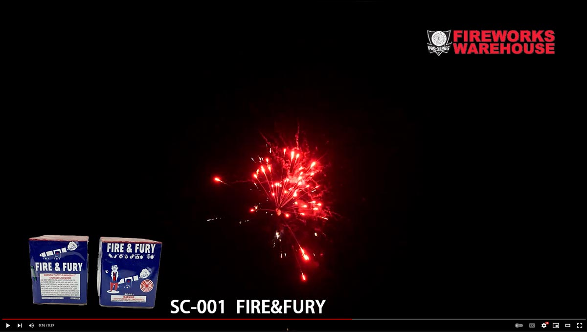 Fire & Fury fireworks video screenshot