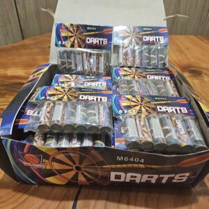 DARTS WITH WHISTLE - (Inner of 40 x Packs of 6) - BUY ONE GET ONE FREE!